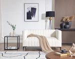 Load image into Gallery viewer, White Tufted Sofa 2 Seats #020003
