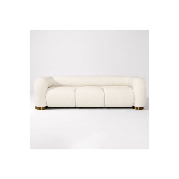 Aurelia Channel-Tufted Sofa (White) Get Set Style Furniture