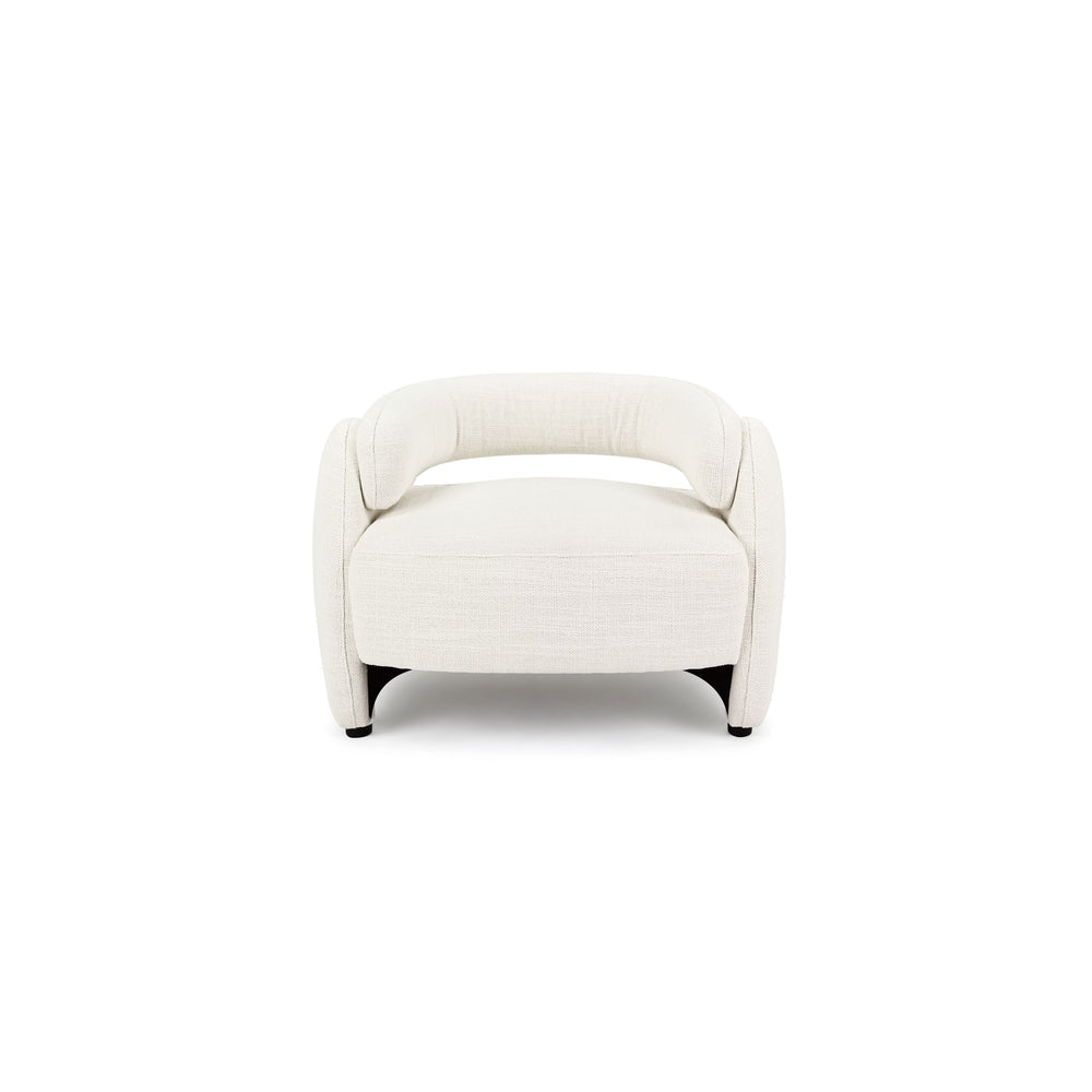 Echo Bouclé Barrel Chair (White) Get Set Style Furniture