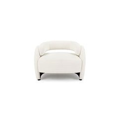 Echo Bouclé Barrel Chair (White) Get Set Style Furniture