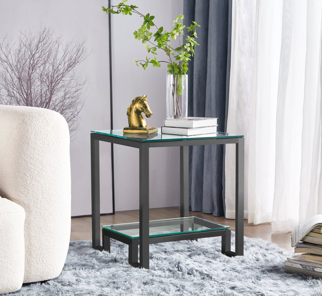 Glass End Table