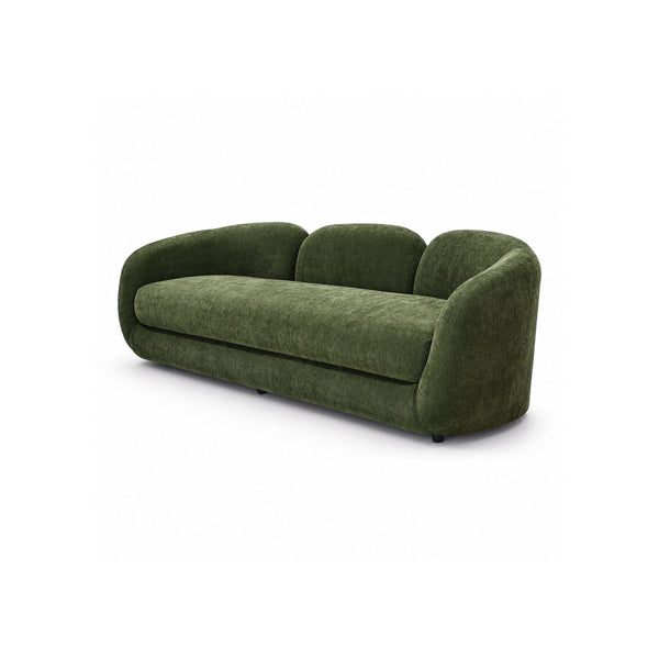 Sienna Curved Sofa - Olive Green Get Set Style Furniture