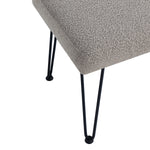 Load image into Gallery viewer, Khaki Boucle Vanity Stool #100038
