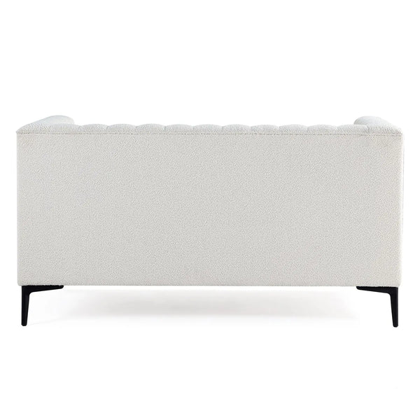 White Tufted Sofa 2 Seaters #020003 Get set style furniture