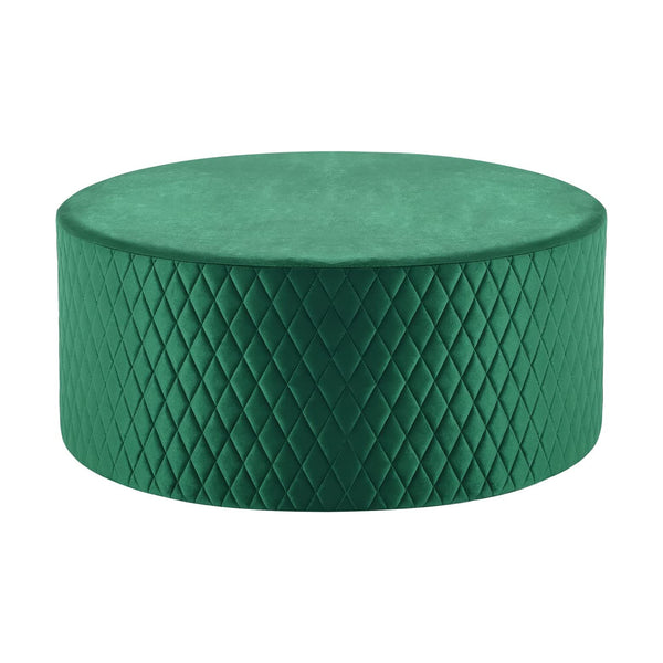 Solid Green Round Coffee Table