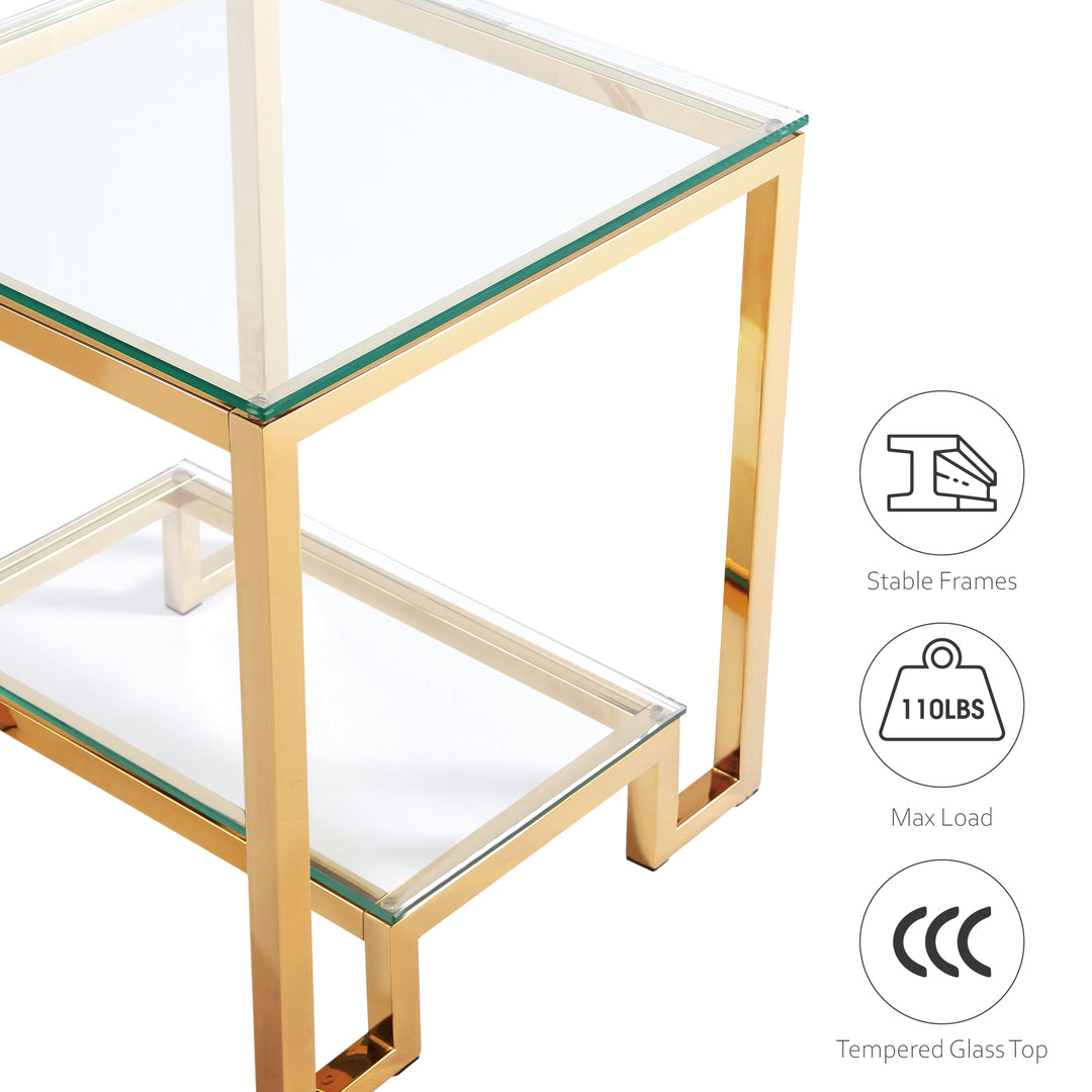 Glass End Table