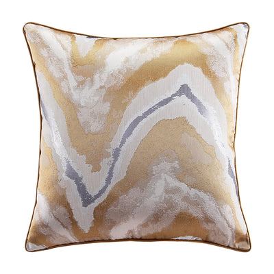 Stylish Gold-Silver Throw Pillow Covers
