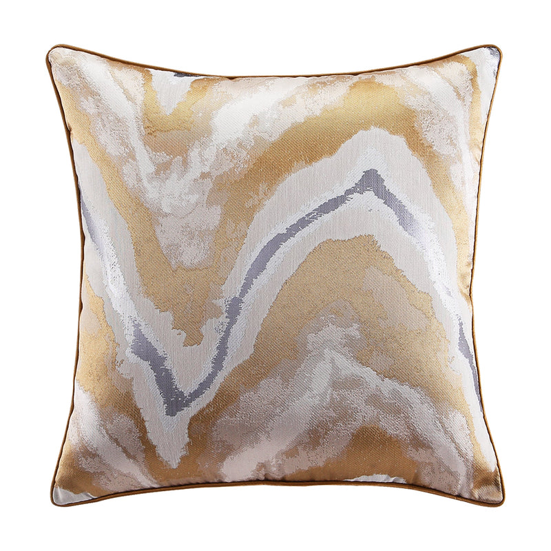 Stylish Gold-Silver Throw Pillow Covers