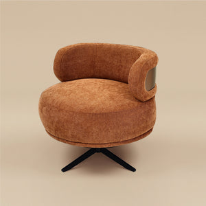 Marlowe Swivel Lounge Chair (Terracotta) Get Set Style Furniture