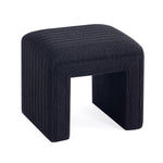 Load image into Gallery viewer, Black U Shaped Boucle Ottoman #100044
