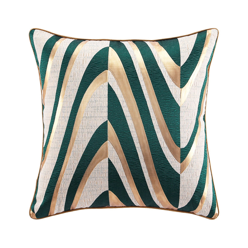 Stylish Green-Gold Throw Pillow Covers