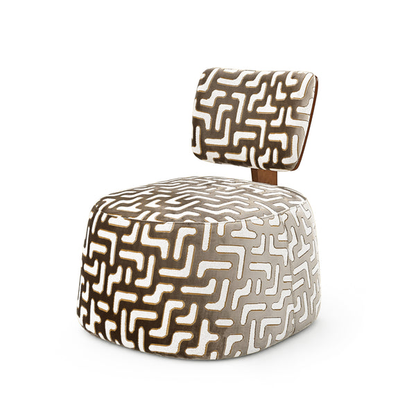 Kuba Burl Wood Accent Chair Get Set Style Furniture