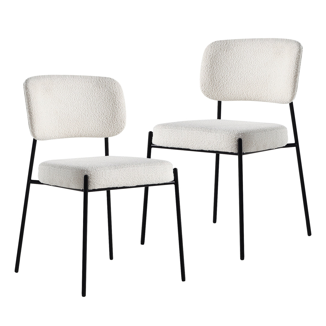 White Dining Chair*2 #130001