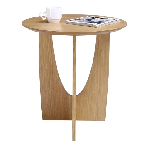 Wood Round End Table #400012