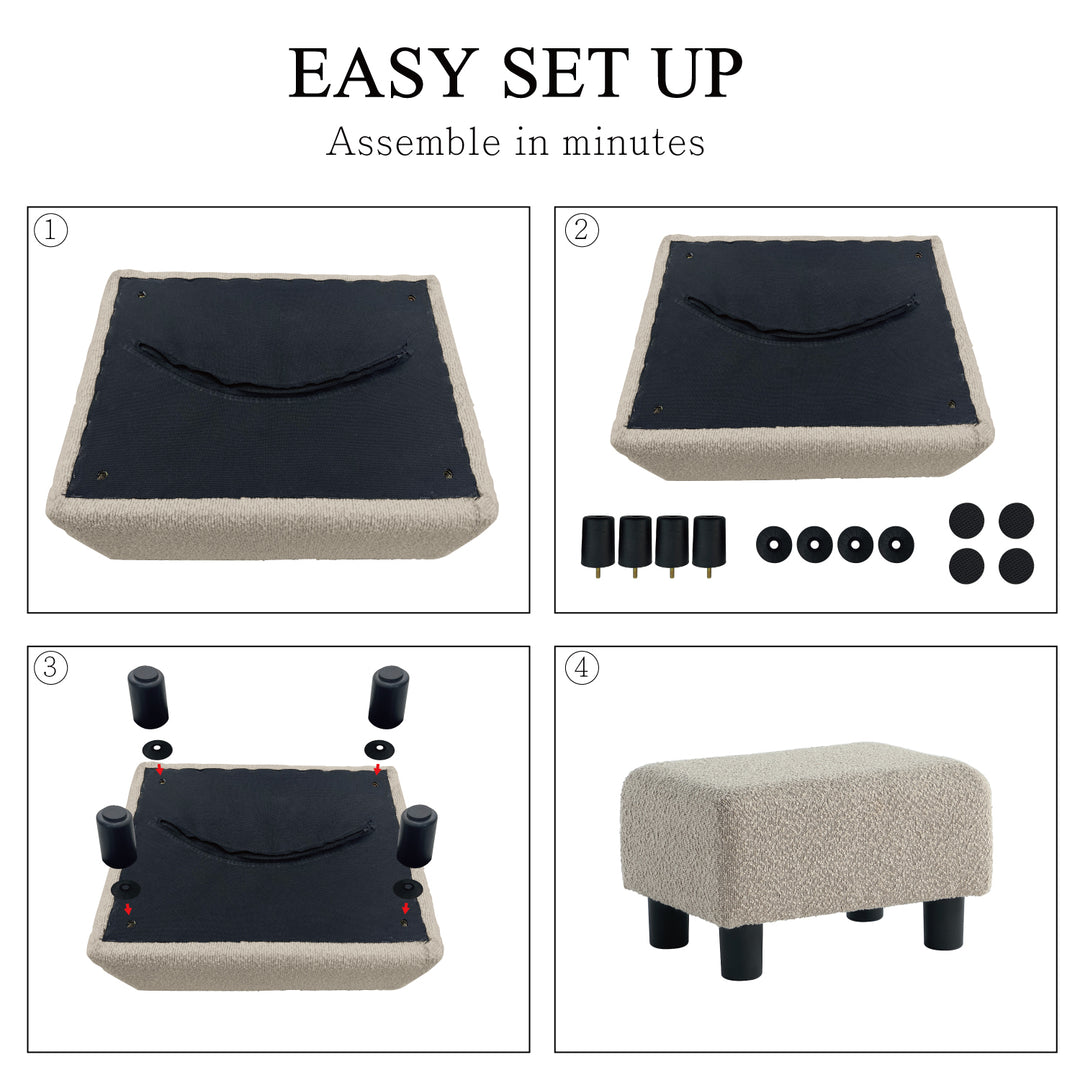 Khaki Foot Rest Stool #100065