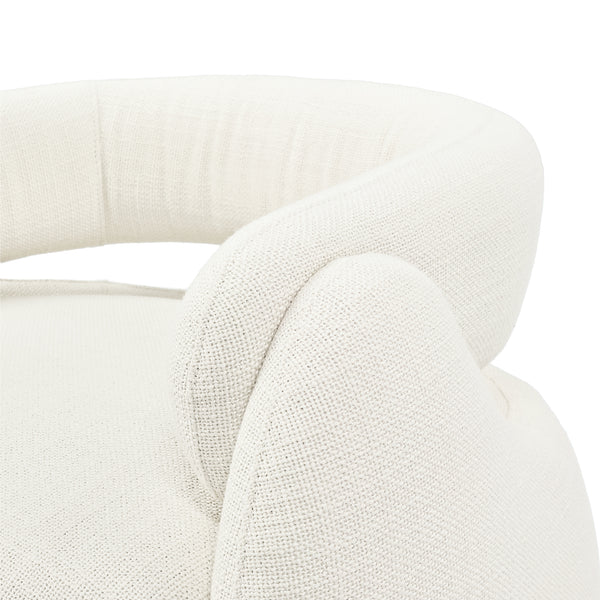 Echo Bouclé Barrel Chair (White) Get Set Style Furniture