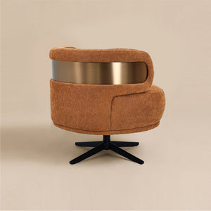 Marlowe Swivel Lounge Chair (Terracotta) Get Set Style Furniture