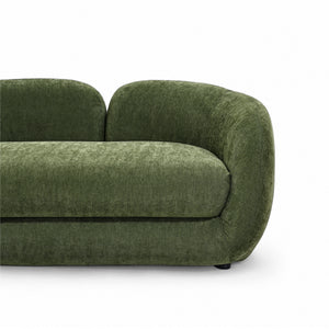 Sienna Curved Sofa - Olive Green Get Set Style Furniture