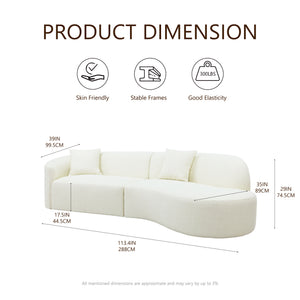 4 seater Sofa 2P : 132*97*76cm  Chaise:148*147*76cm Get Set Style Furniture