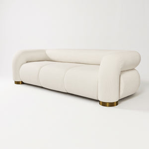 Aurelia Channel-Tufted Sofa (White) Get Set Style Furniture