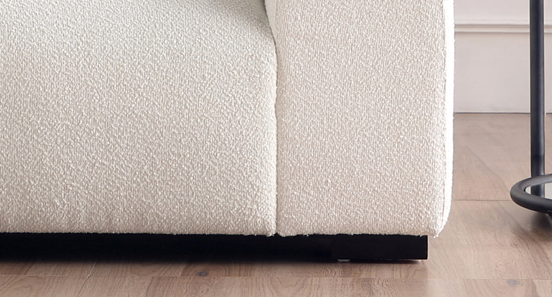 White Sectional Sofa Couch #030005