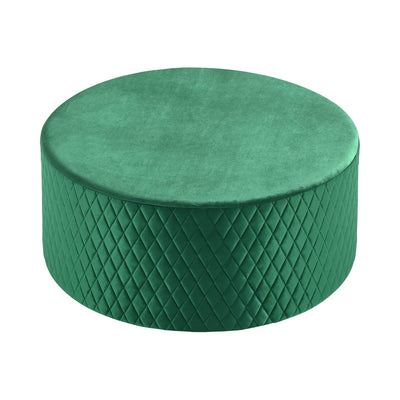 Solid Green Round Coffee Table