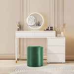 Load image into Gallery viewer, Solid Green-Round Ottoman Chair

