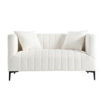 Load image into Gallery viewer, White Tufted Sofa 2 Seats #020003
