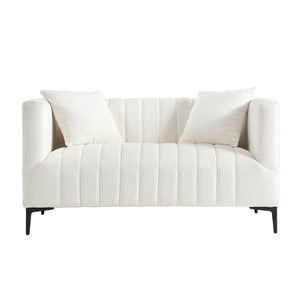 White Tufted Sofa 2 Seaters #020003 Get set style furniture