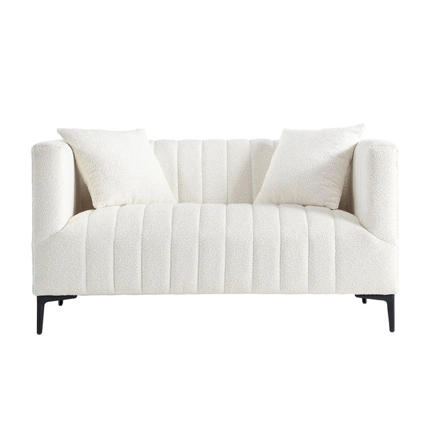 White Tufted Sofa 2 Seaters #020003 Get set style furniture