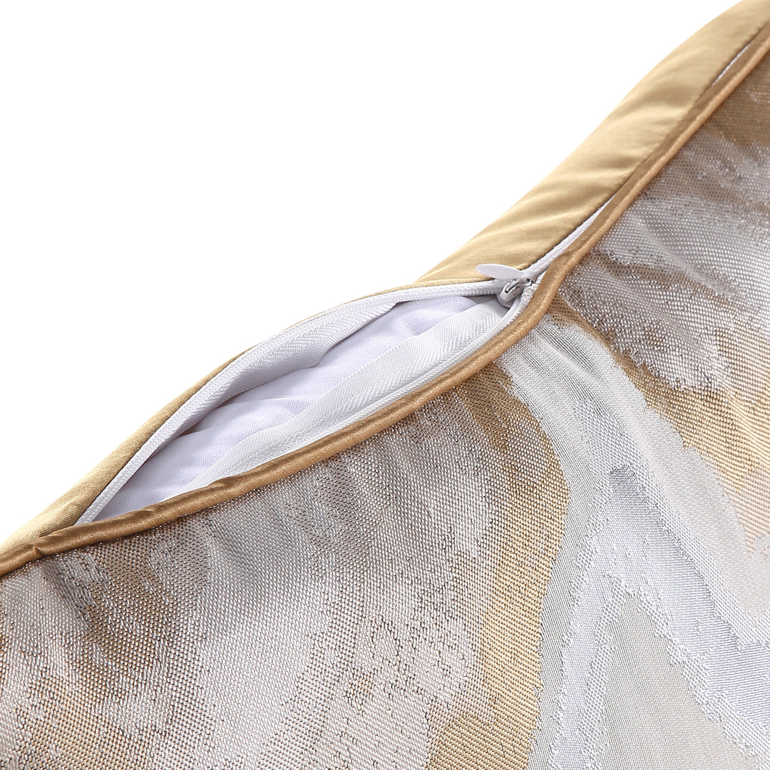 Stylish Gold-Silver Throw Pillow Covers