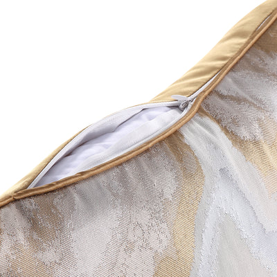 Stylish Gold-Silver Throw Pillow Covers