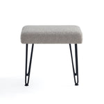 Load image into Gallery viewer, Khaki Boucle Vanity Stool #100038
