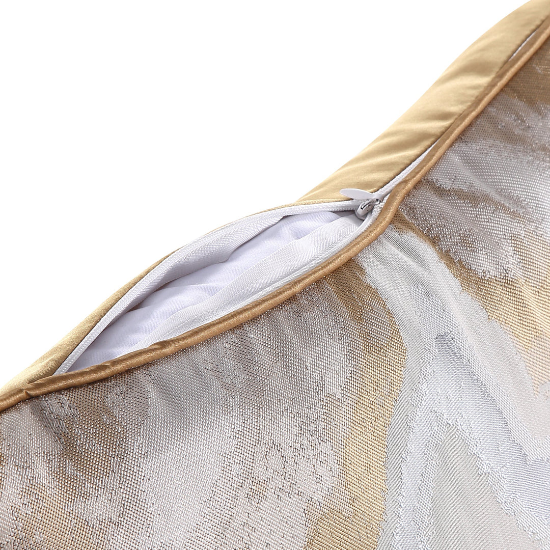 Stylish Gold-Silver Throw Pillow Covers