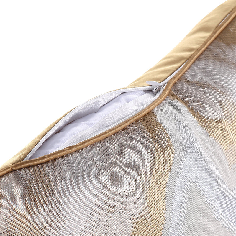 Stylish Gold-Silver Throw Pillow Covers
