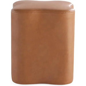 Flower Shaped Accent Stool: Plush petal-shaped ottoman. Adds a chic, cozy touch to your living room, bedroom(Brown) #100194 Get Set Style Furniture