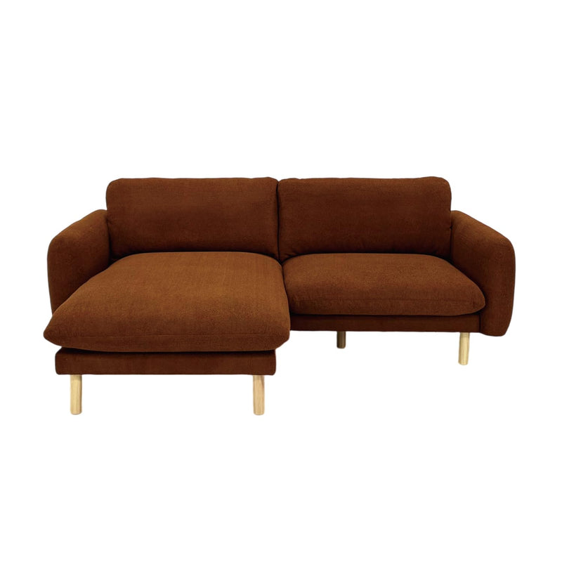 Chestnut Modern L Shape Sectional Sofa 