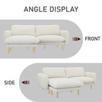 Load image into Gallery viewer, Off White Modern L Shape Sectional Sofa #100212
