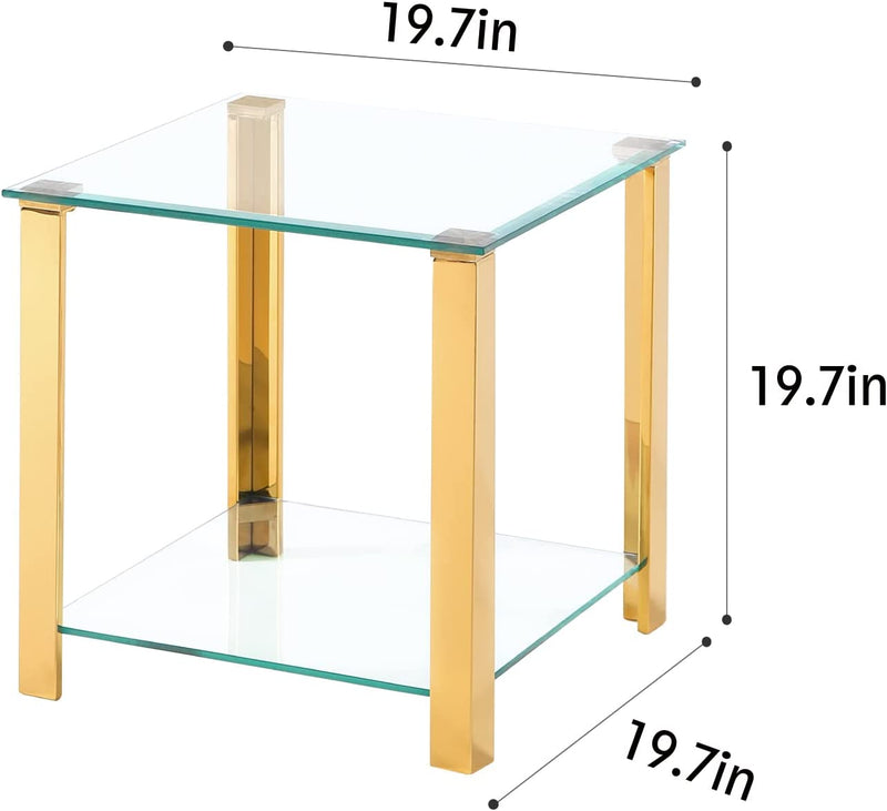 Glass End Table