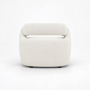 Echo Bouclé Barrel Chair (White) Get Set Style Furniture