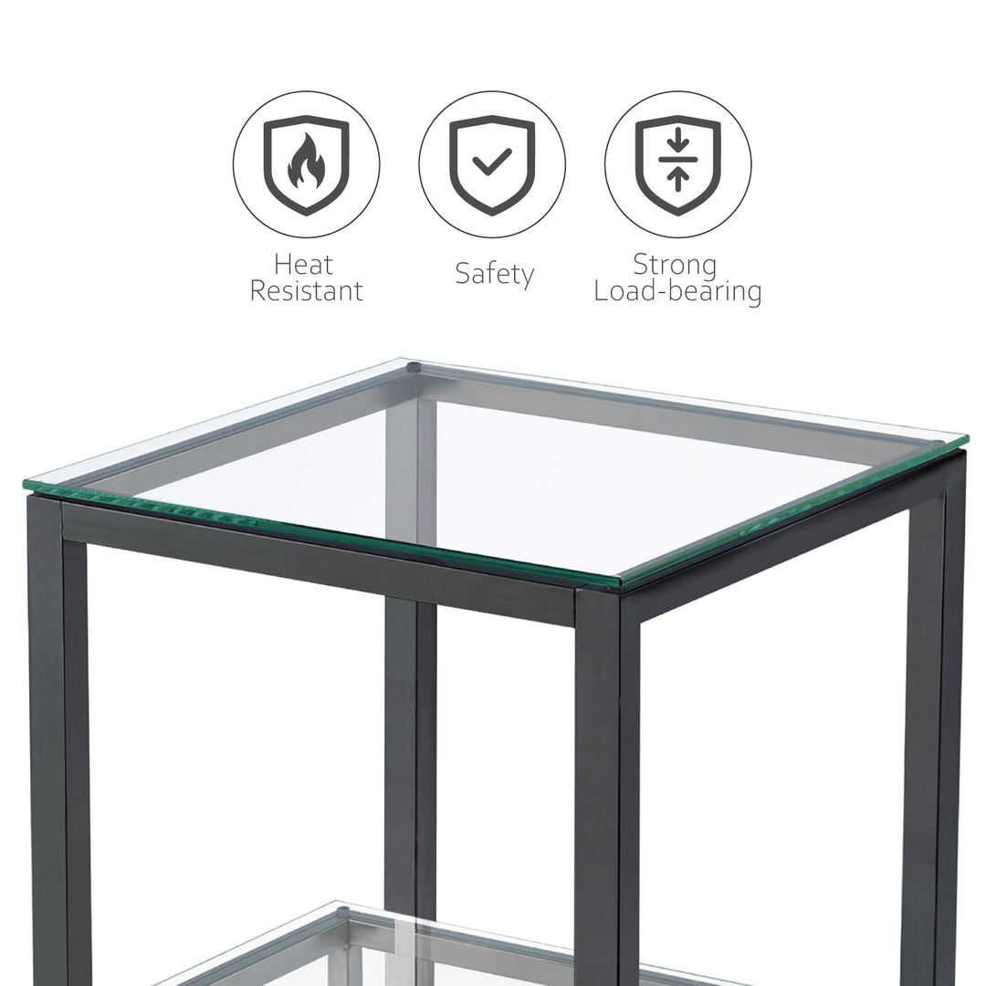 Glass End Table