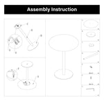 Load image into Gallery viewer, Natural Round Console Table #700009
