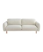 Load image into Gallery viewer, Off White 86&quot; Wide Mid Century Modern Upholstered Sofa with Comfort Cushions
