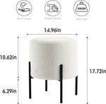 Load image into Gallery viewer, White Boucle Multifunctional Stool
