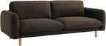 Load image into Gallery viewer, Chocolate 86&quot; Wide Mid Century Modern Upholstered Sofa with Comfort Cushions
