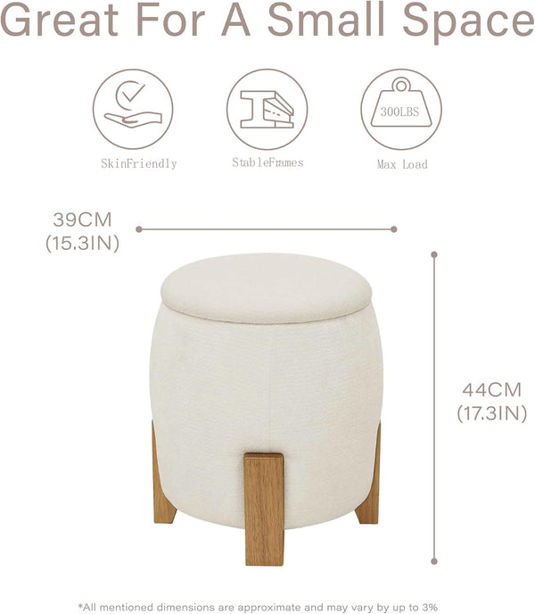 Pillar Round Storage Ottoman Get Set Style Furniture