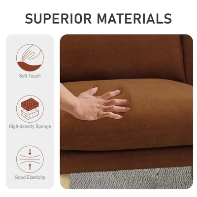 Chestnut Modern L Shape Sectional Sofa #100210