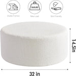 Load image into Gallery viewer, White Round Coffee Table #120002
