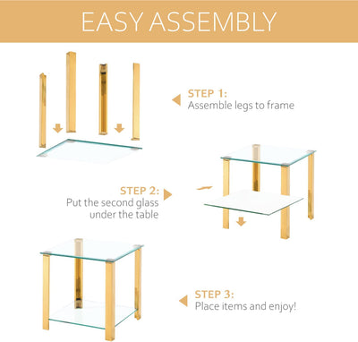 Glass End Table