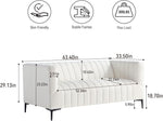 Load image into Gallery viewer, White Tufted Sofa - 3 Seats #030003
